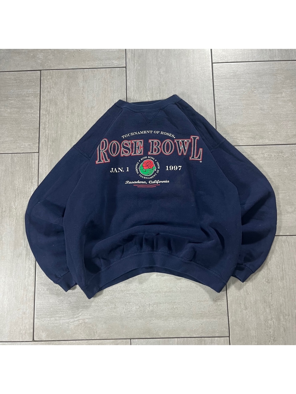 Vintage Galt Sand Rose Bowl Sweatshirt Crewneck Large
